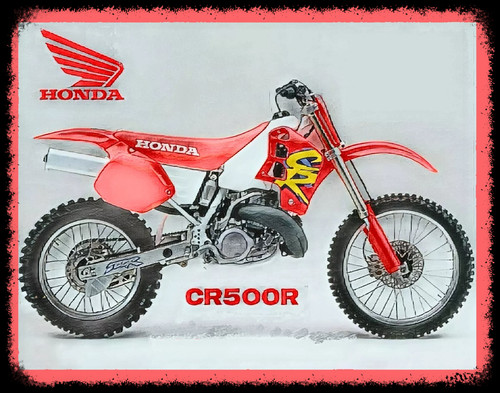 Honda cr500 motocross - honda,