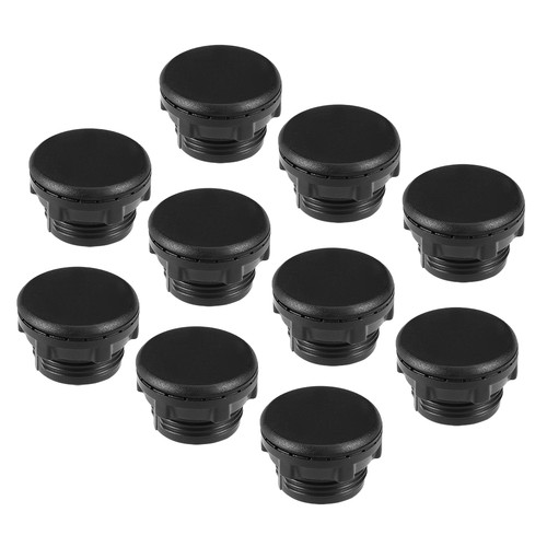 10pz 22mm plastica nera - 10pz,