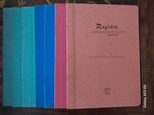 LOTTO 7 QUADERNI REGISTRO VINTAGE NON UTILIZZATI