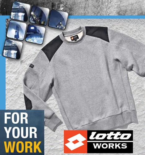 Felpa girocollo lotto works - felpa,