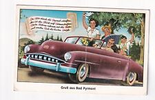 1288) SALUTI da BAD PYRMONT - Leporello - AUTO con tanti piccoli quadri 1958