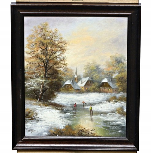 Paesaggio invernale con - invernale,