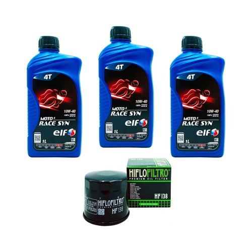 Kit tagliando olio elf moto4 - olio,