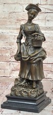 Statuina bronzo donna