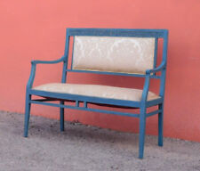 Divano divanetto Liberty laccato Shabby Chic, primi '900 - L 120 cm!