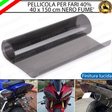 PELLICOLA FARI ADESIVA NERO LUCIDO FUME' 40 x 150 CM PER KTM 640 DUKE