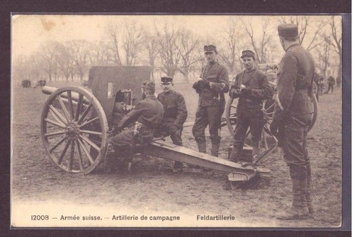 Cartolina svizzera esercito - svizzera,