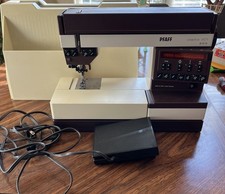 Macchina da cucire Pfaff Creative 1471 con custodia cavo alimentazione pedale RICAMBI RIPARAZIONE