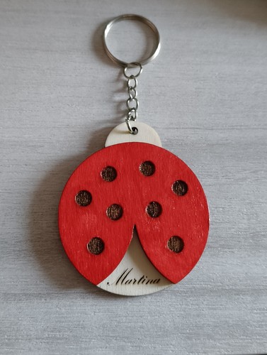 Portachiavi coccinella con - coccinella,