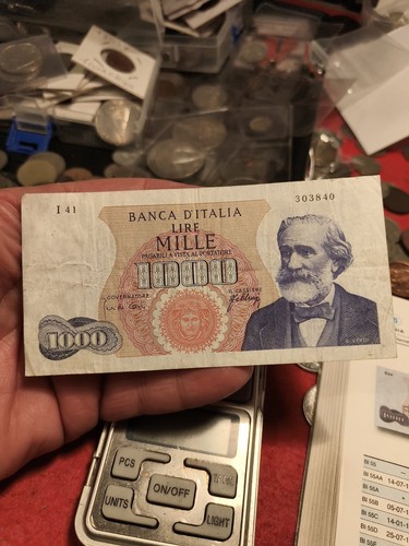 Banconota 1000 lire verdi - banconota,