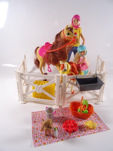 Barbie hugs horses - barbie,