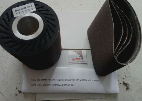 Rullo gomma per carteggiare - rullo,