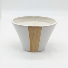 Vaso con Candela Wood