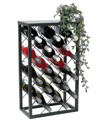 Scaffale per vino metallo - , nero