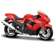 MAISTO 1:18 KAWASAKI NINJA ZX 14R Rosso MOTO MOTO MODELLO PRESSOFUSO NUOVO IN SCATOLA
