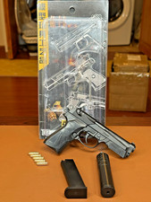 Mini Model Gun Beretta 90TWO Black Shell Exject 2 Toni 90 DUE Silenziatore Dettagliato