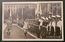Cartolina Viaggiata Fotografica Mussolini Hitler WW2 Visita I Garanti Della Pace