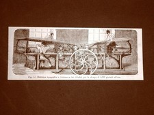 Incisione del 1875 gli albori - incisione,