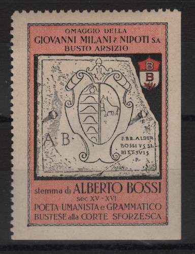 Erinnofilo alberto bossi - bossi,