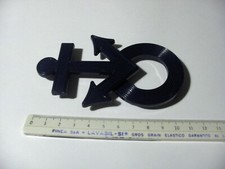 AGGANCIATURA BLU ANCORA MARINA SALVAGENTE VINTAGE ANNI 70 PLASTICA