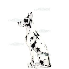 Statua  Alano Arlecchino Cane