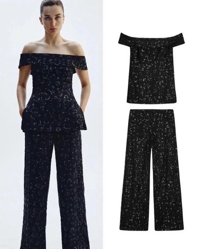 Zara paillettes gilet top - , e
