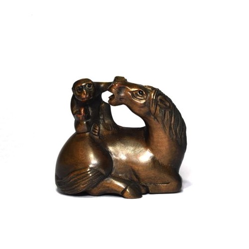 Cavallo netsuke bosso - netsuke,