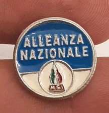 Lot. Spilla ALLEANZA NAZIONALE Partito Politico 1995 Ufficiale Logo Smalti MSI