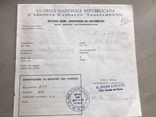 Documento prima legione d'assalto Tagliamento RSI