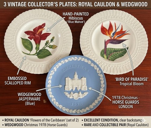 Vintage plate bundle - plate, royal