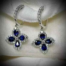 Orecchini donna taglio pera