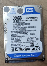HARD DISK WESTERN DIGITAL SCORPIO BLUE 2,5" SATA 500GB