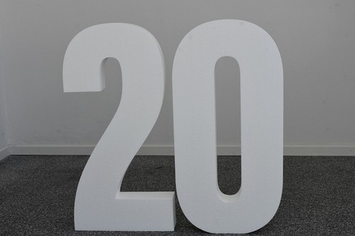 Numero polistirolo 58x10 cm - numero,