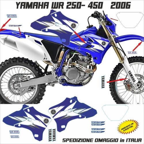 Adesivi grafica yamaha 250 - wr,