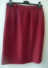 GONNA IN SETA TUBINO BORDEAUX SARTORIALE _ TAGLIA PICCOLA-MEDIA