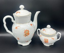 #57 Bellissima teiera caffè vintage Dürocor Bavaria 35+zuccheriera porcellana