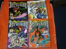 SPRAY KING-SERIE COMPLETA N°1/4- MANGA GP PUBBLISHING- NUOVI