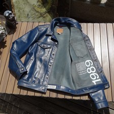 Giacca pelle bovina uomo stile