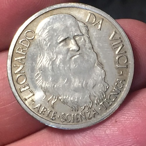 Medaglia leonardo vinci - da,