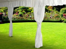 Elegant 10ft Polyester Canopy Tent Leg Drapes for Events 2-Pack