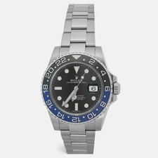 Rolex Black Cerachrom Oystersteel GMT Master II 116710BLNR orologio da polso 'Batman'