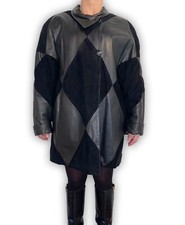 Giacca Nera In Vera Pelle E