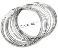 20 giri di filo molla metallico memory wire x bracciale 60x0.6mm