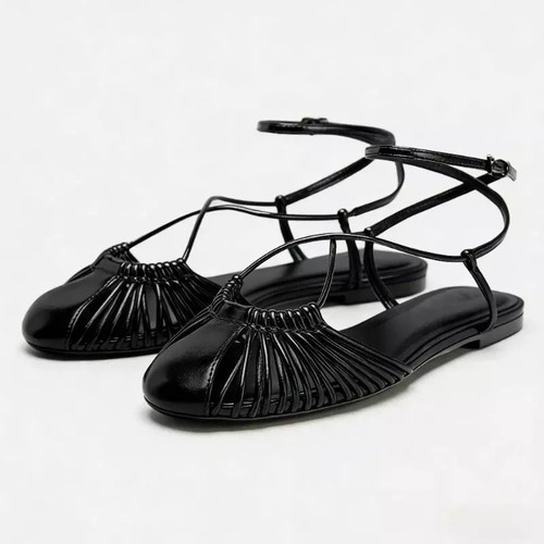 Sandali donna nero bassi - donna,