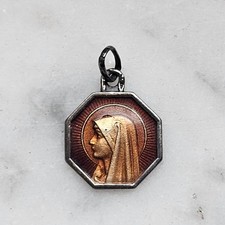 Medaglia lourdes vintage 2cm - medaglia,