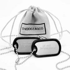 SET COPPIA TARGHETTE CANE USA