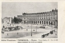 100 /  ROMA  - HOTEL PENSIONE "TERMINUS" - PUBBLICITARIA