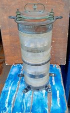 Fanale Via Bianco Doppia Luce In Rame Officine Forcato Verona Recupero Navale 