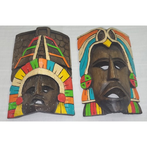 Maschere legno maya - in,