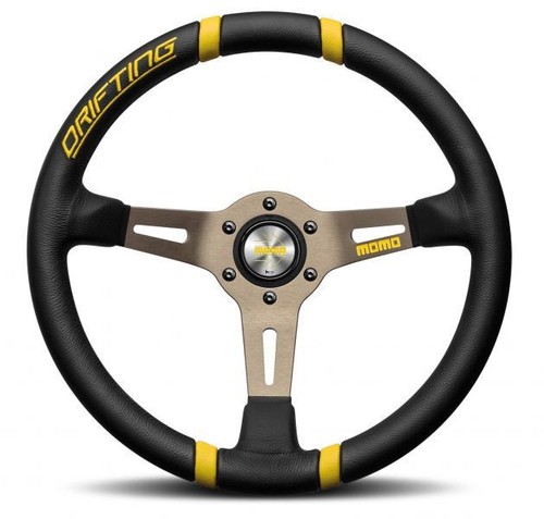 Volante drifting nero giallo - volante, nero/giallo